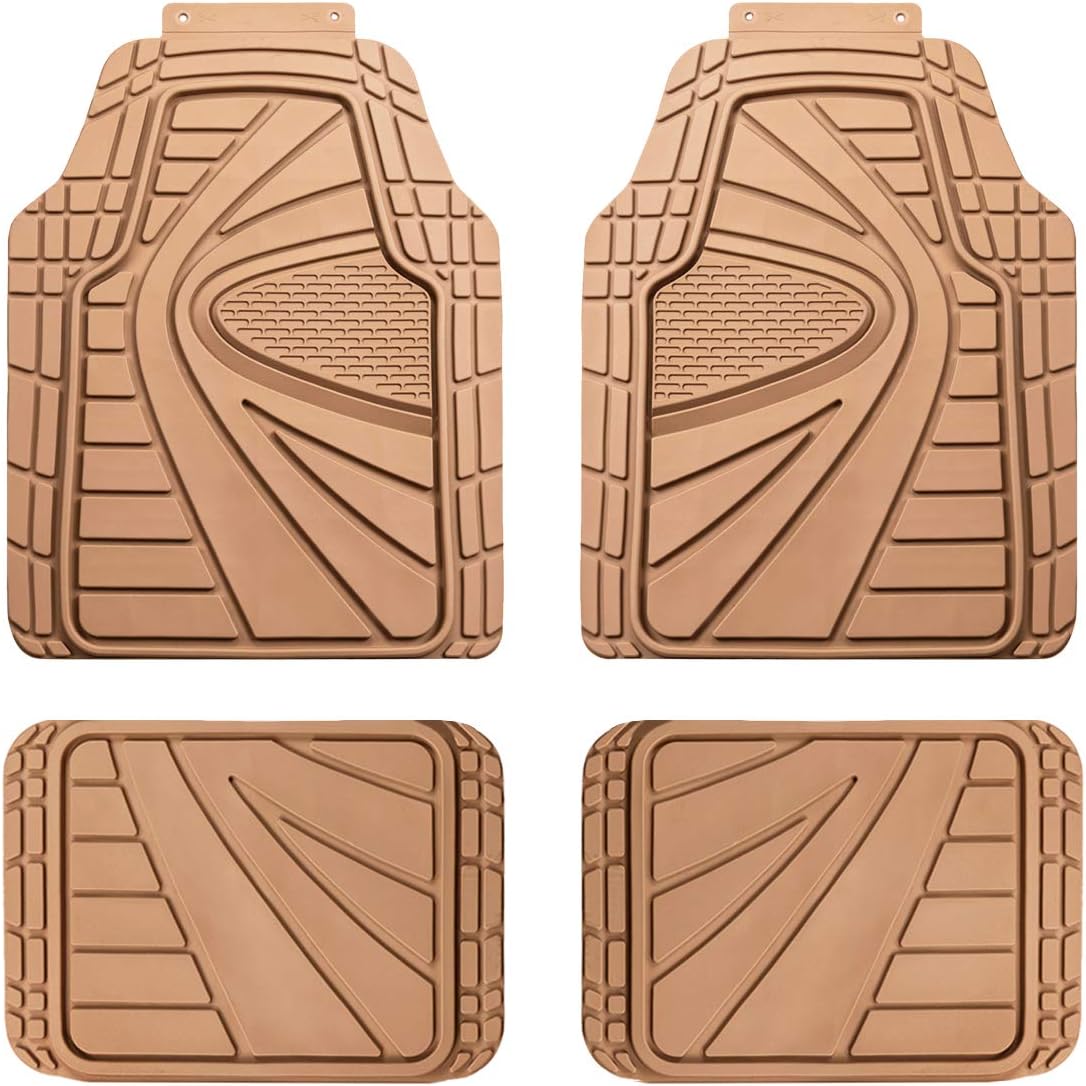 Heavy Duty Waterproof Rubber Car Floor Mats 4 pieces Set I7073