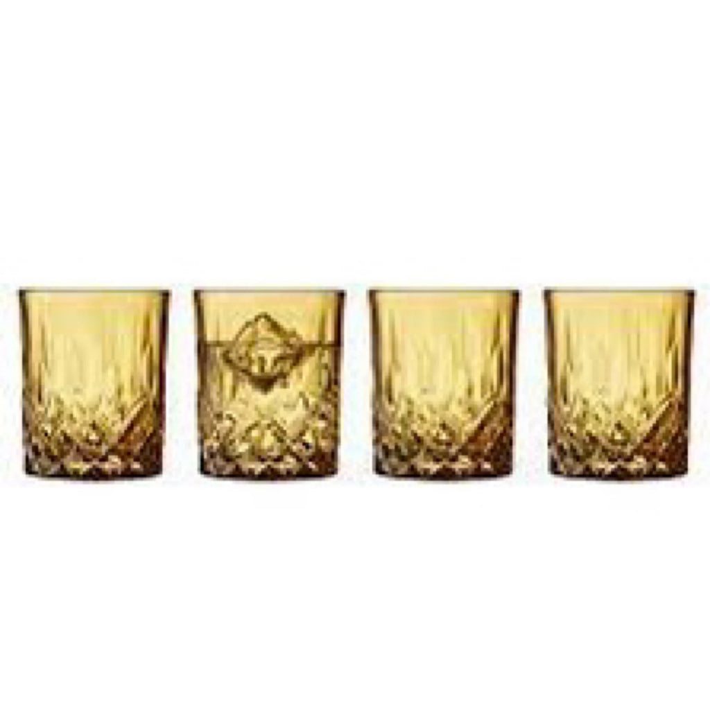 Amber Whisky Glass 4pcs G68091