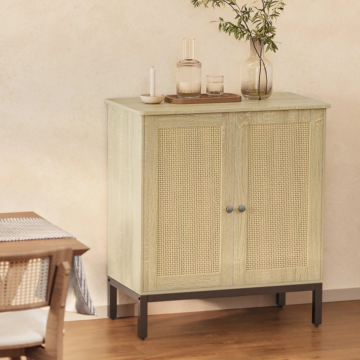 Rattan Buffet Storage Cabinet J15197