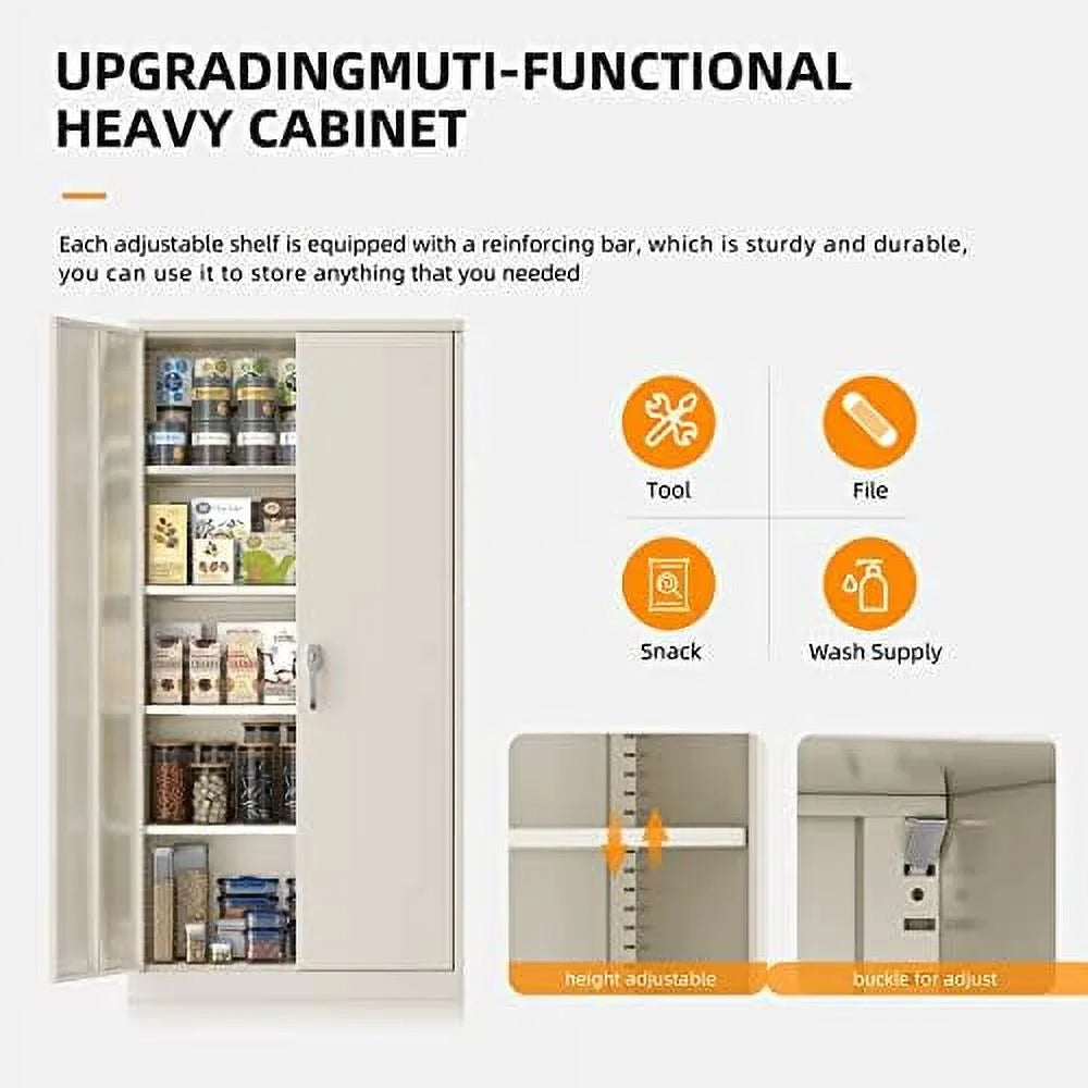 Black Steel Locking Tool Cabinet U294395