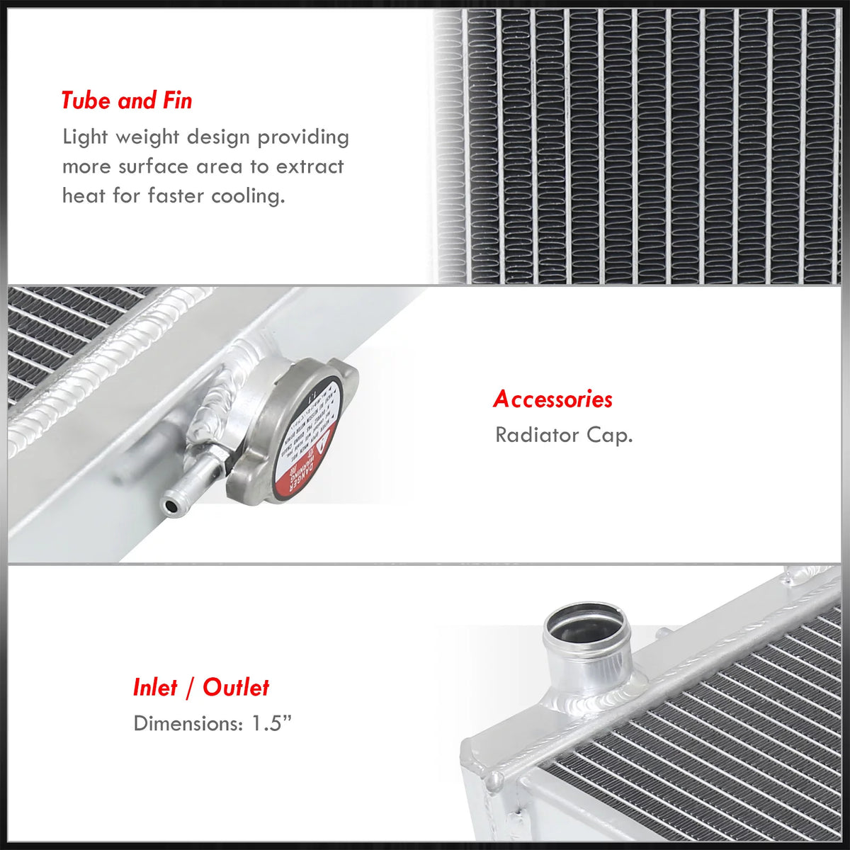 2 Row Aluminum Radiator U34867