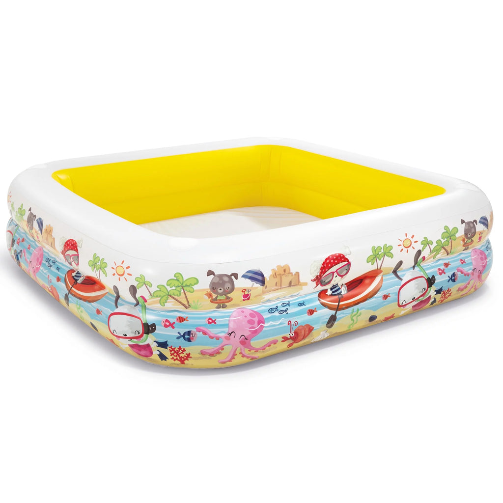 5ft x 48in Inflatable Kids Pool with Canopy U762206
