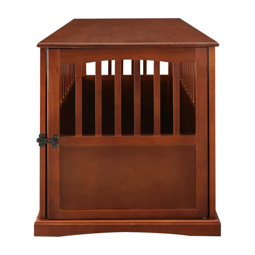 Walnut Pet Crate End Table J267434