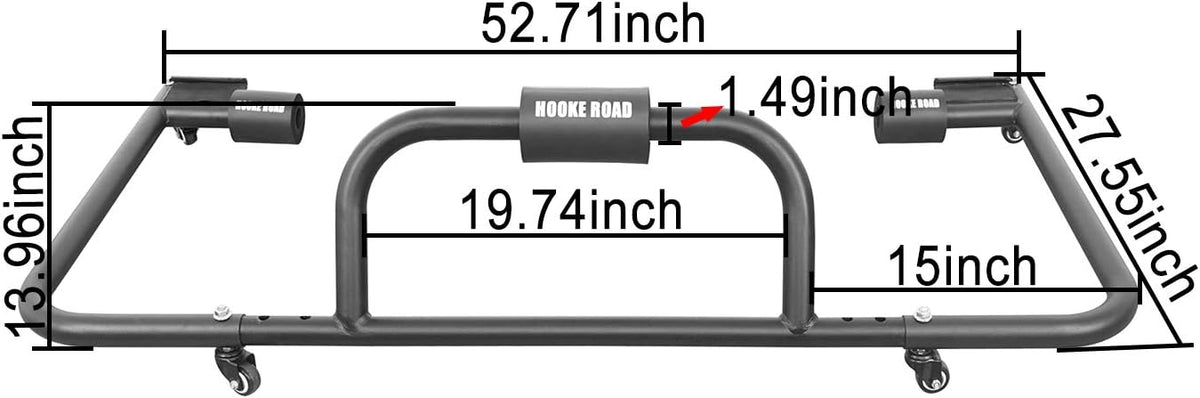Hard Top Rack Carrier Storage Sliding Cart Bracket Q4557