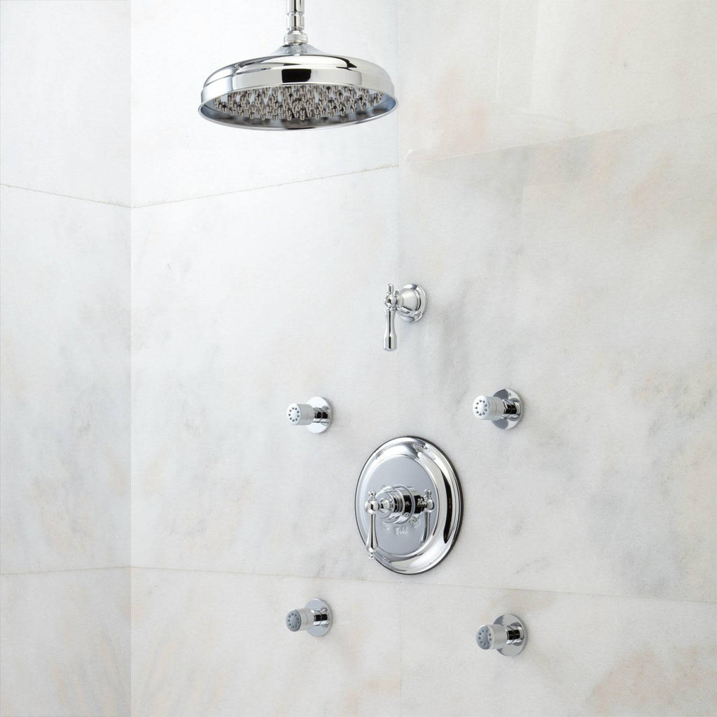 Chrome Double Handle Shower System Z1797
