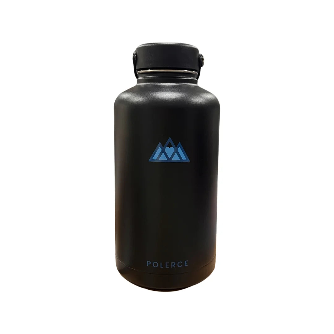Black Stainless Steel Double Wall Insulated Bottle with Flex Cap 64 fl oz L7578