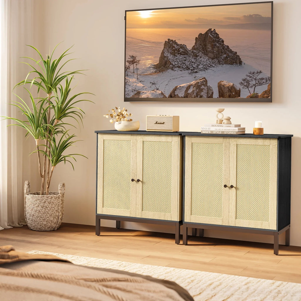 Rattan Buffet Storage Cabinet J15197