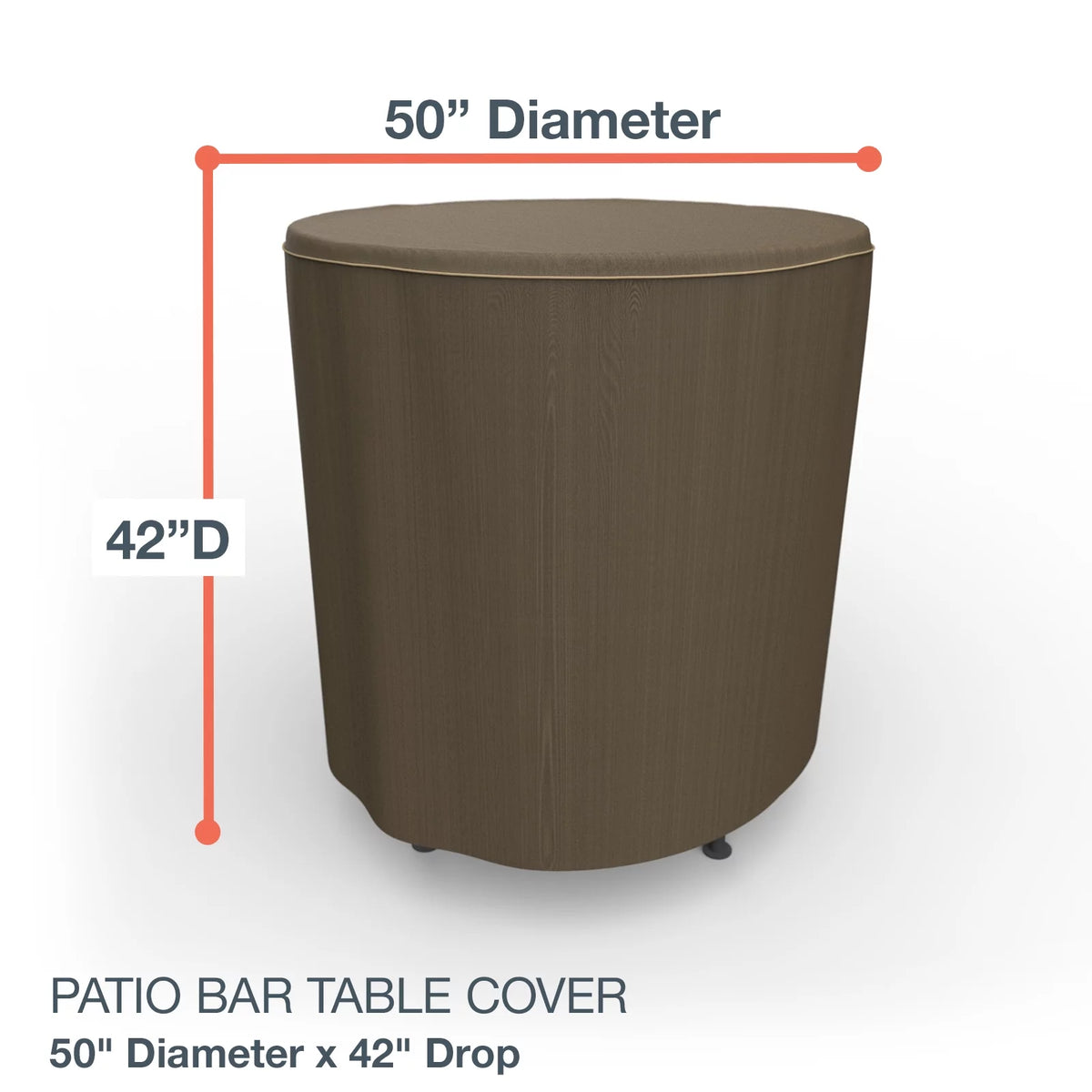 Black and Tan Patio Bar Table Cover V351