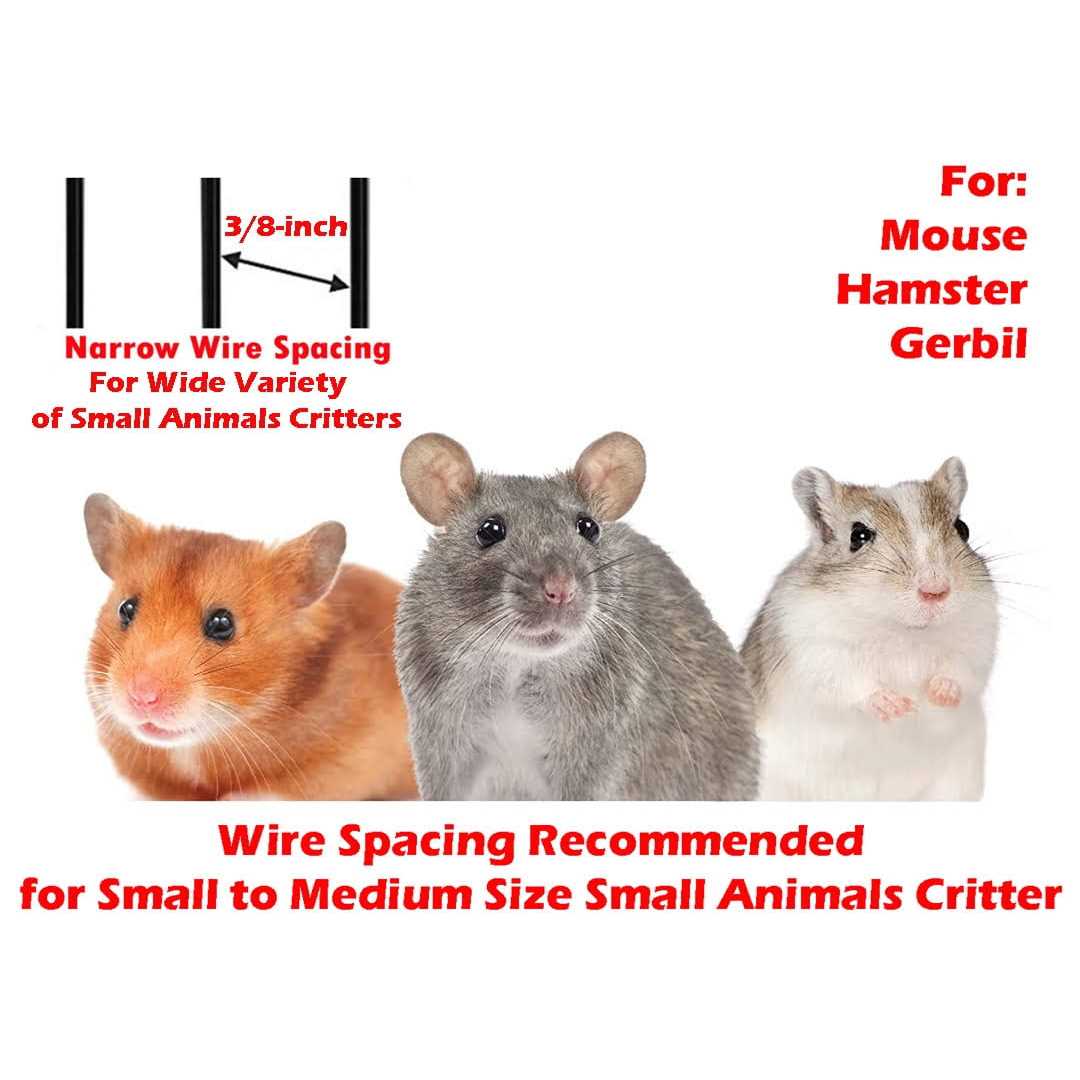 3-story Animal Habitat Cage with Tight 3/8-Inch Wire Body C1508