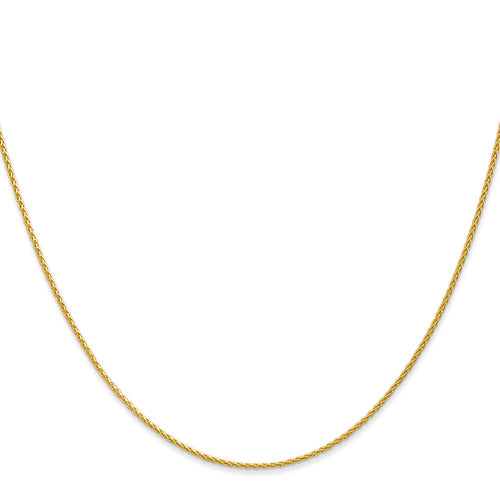 14 Karat Yellow Gold 1.2mm Wheat Chain J438963