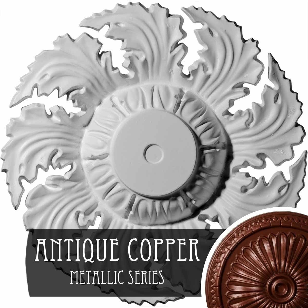 Hand-Painted Gold Ceiling Medallion J85511