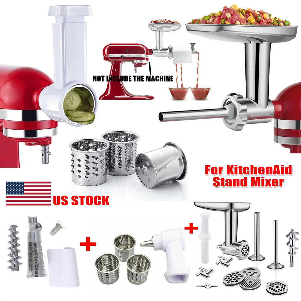 3 Sets Meat Grinder Slicer Juicer Attachment T114163