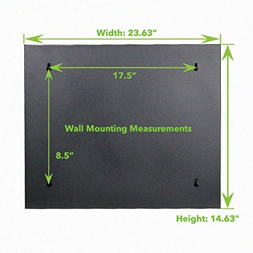 6U Wall-Mount Network Cabinet Enclosure, 450mm Depth, Hinged Back, Swing Gate Server Cabinet, Locks, Pre-Assembled, Perforated Front Door, Cable Management X707