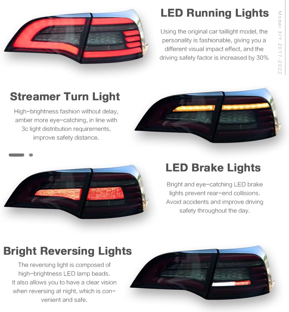 LED Tail Light for Tesla Model 3/Y 2017-2022 B71036