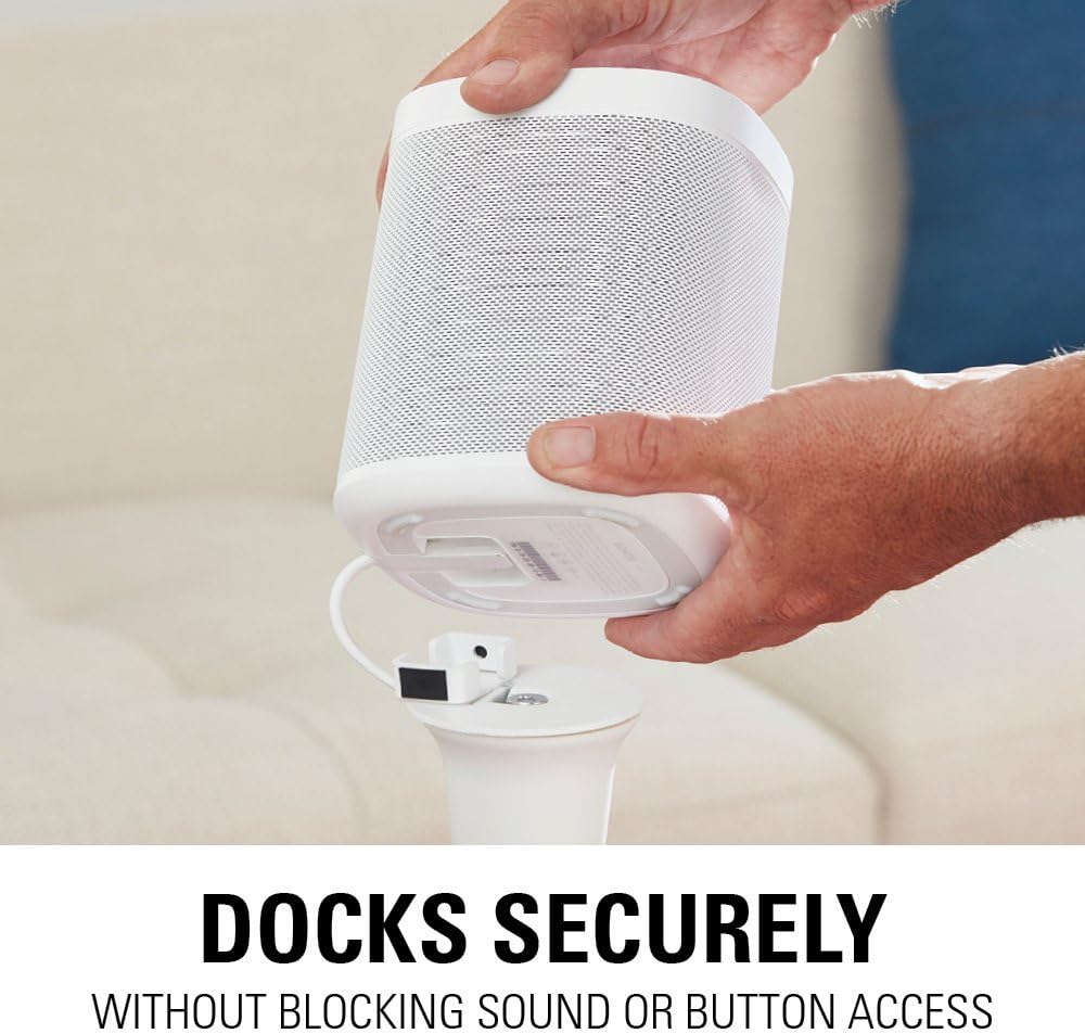 White Single Speaker Stand Z262