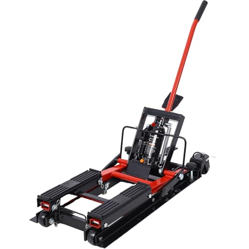 Hydraulic Motorcycle Lift Jack 1500 LBS Capacity with 4 Wheels E689