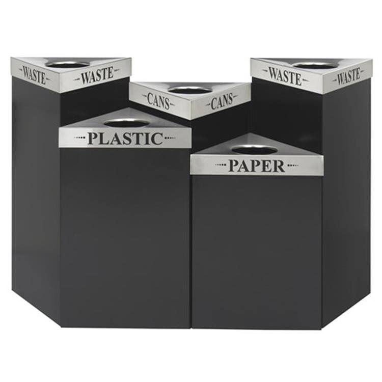 Black Triangular 19gal Receptacle I160556