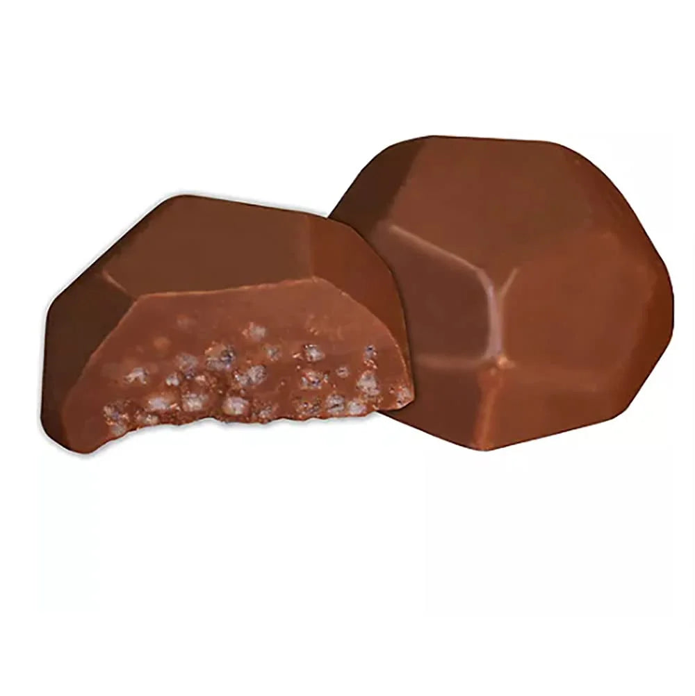 Christmas Coal Chocolate, Milk Chocolate Party Bag Fillers, Individually Wrapped Foils, Resealable Bag, Kosher Certified Dairy (1 Pound) O33632