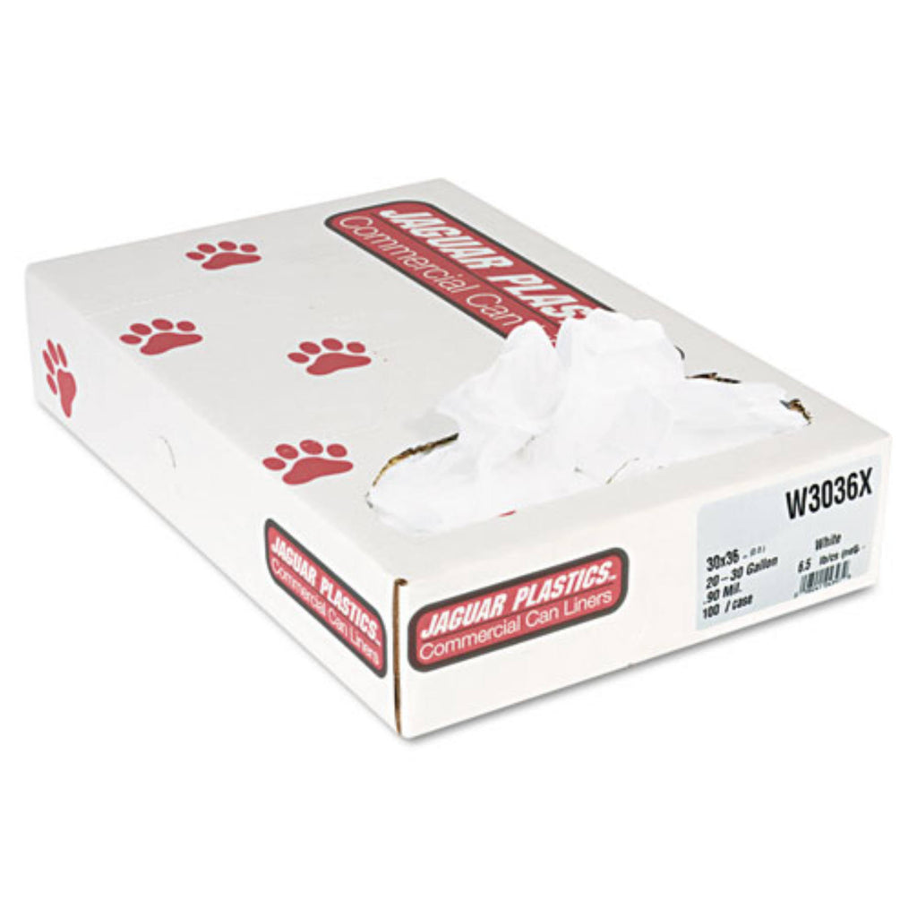 30 gal. White Commercial Can Liners D1922