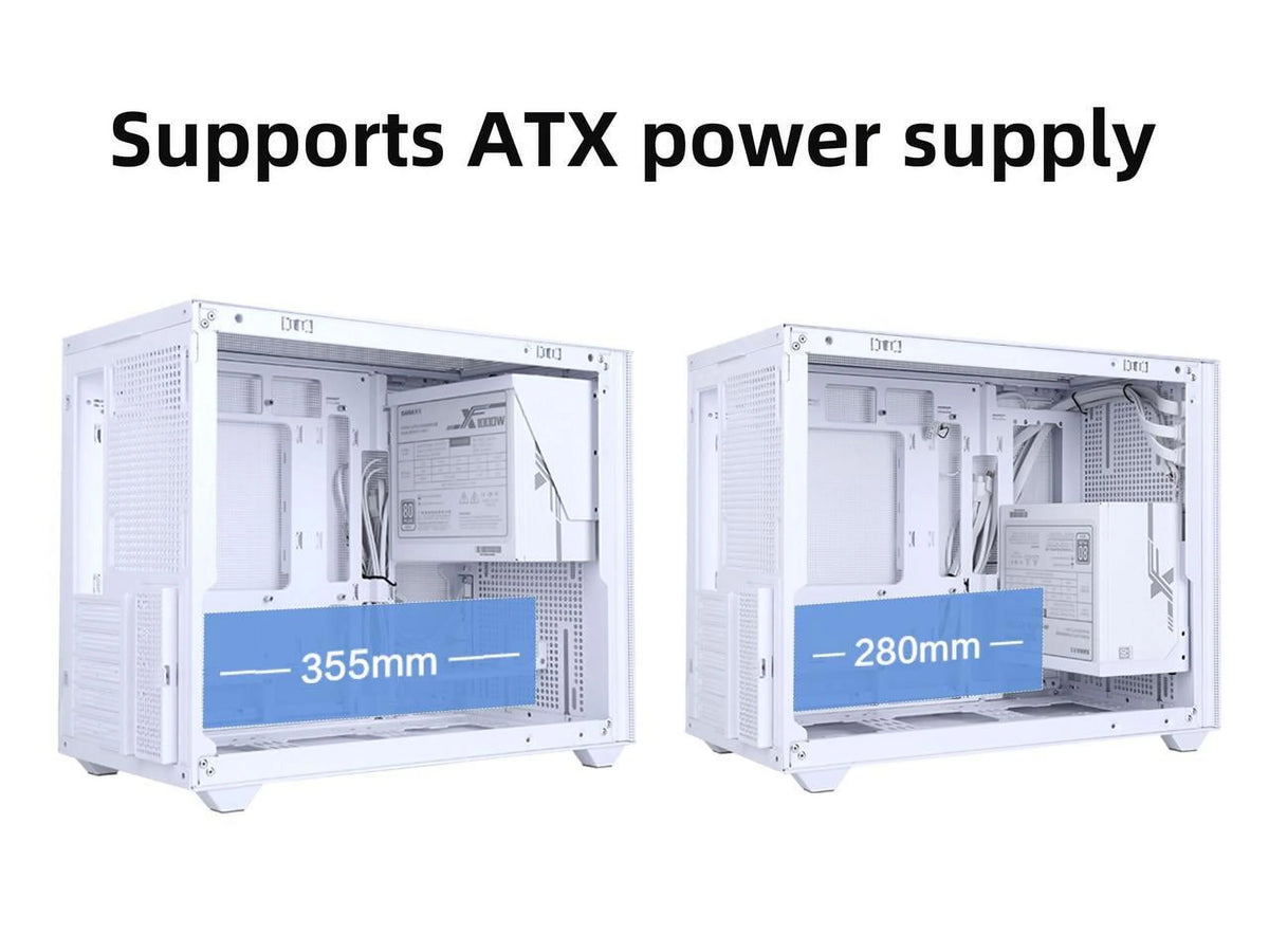 Mini Micro ATX Tower Computer Case with Tempered Glass Side A733475
