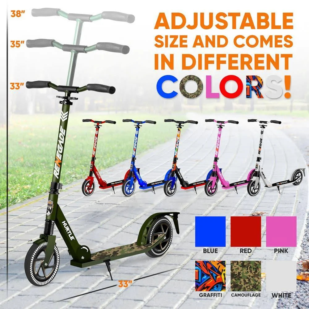 Camouflage 2 Wheel Folding Kick Scooter B8400