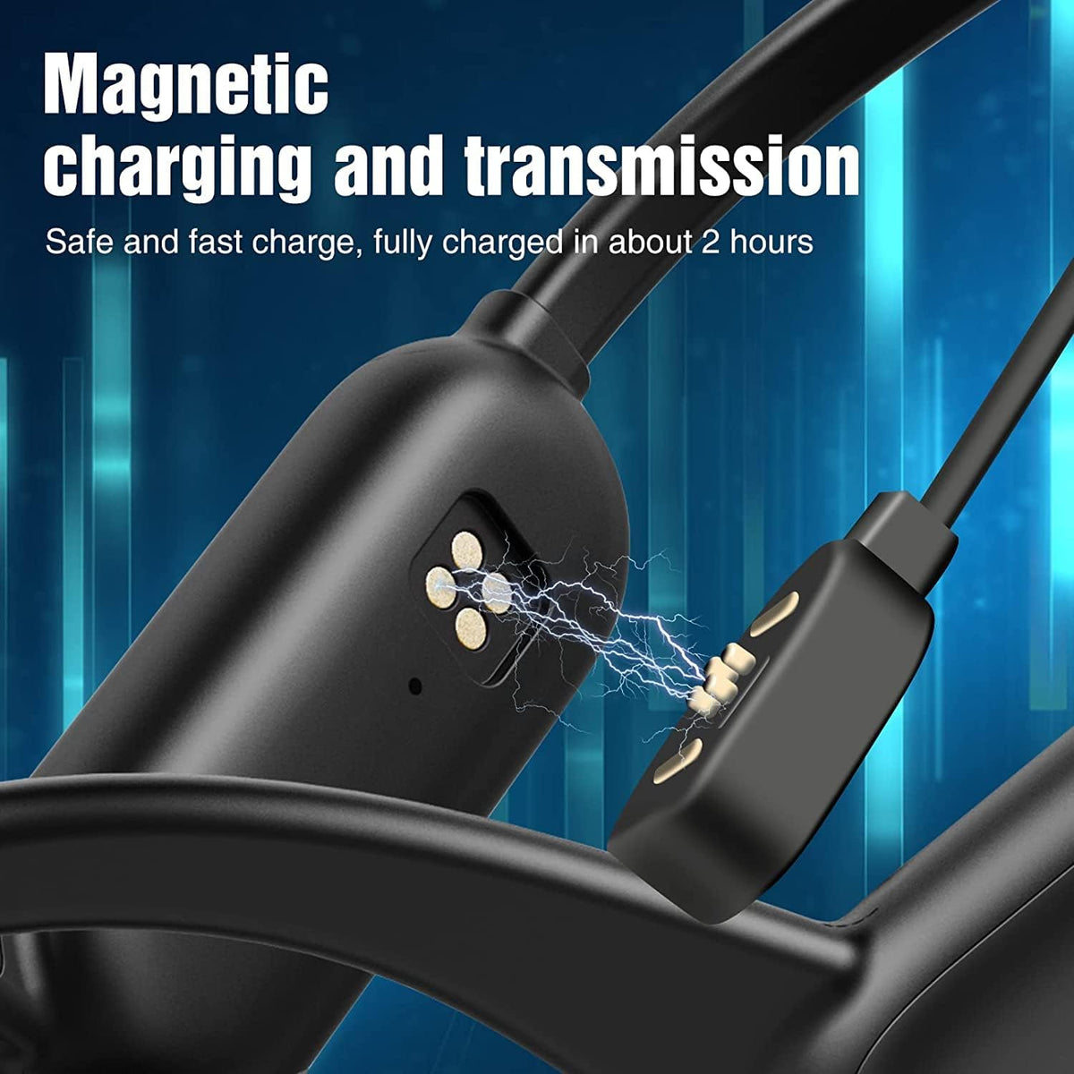 Open Ear Sports Headset with 8G Memory Pack of 2 S3437