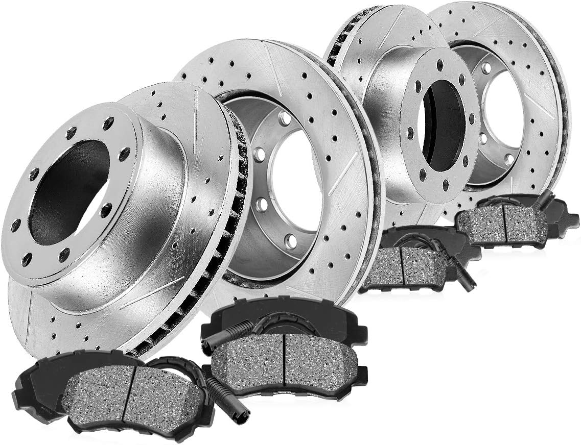 Front and Rear Brake Rotors and Metallic Brake Pads I363194