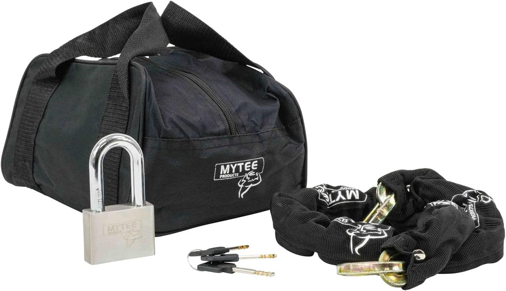 Anti Cut Security Chain and Lock Kit - 3 Foot x 3/8 Inch Thick Hardened Chain with Cut Proof Lock & Carrying Case T30205