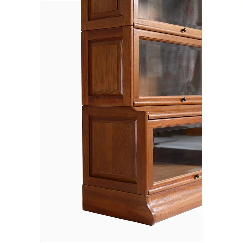 5-Stack Wood Barrister Bookcase in Cherry H111