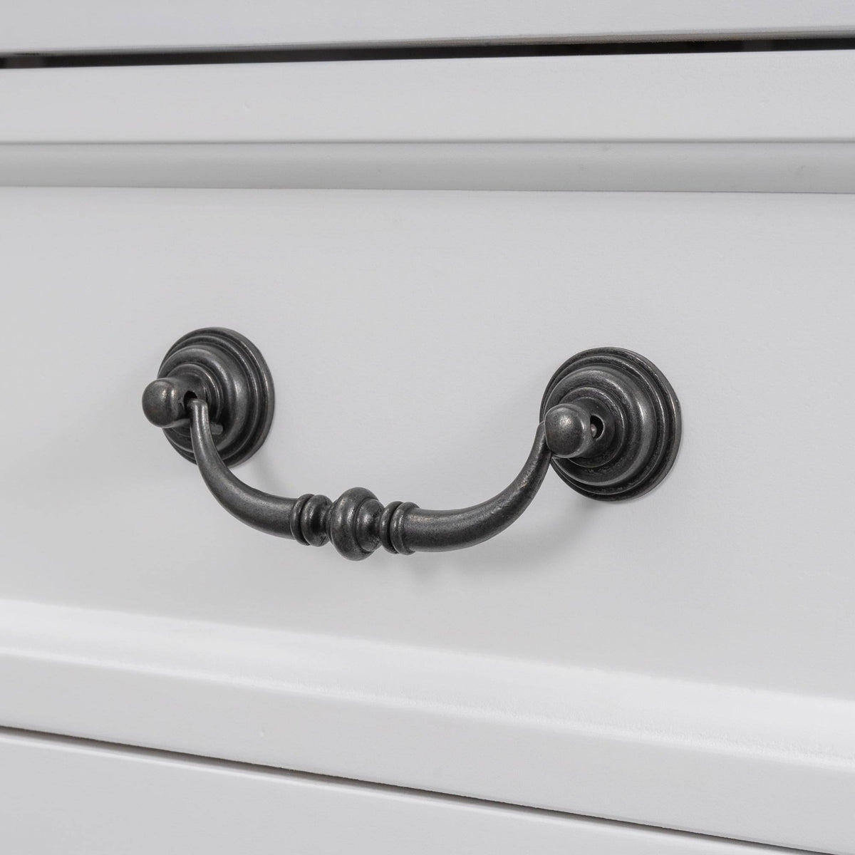 White Console Table with 2 Drawers and 1 Shelf H225