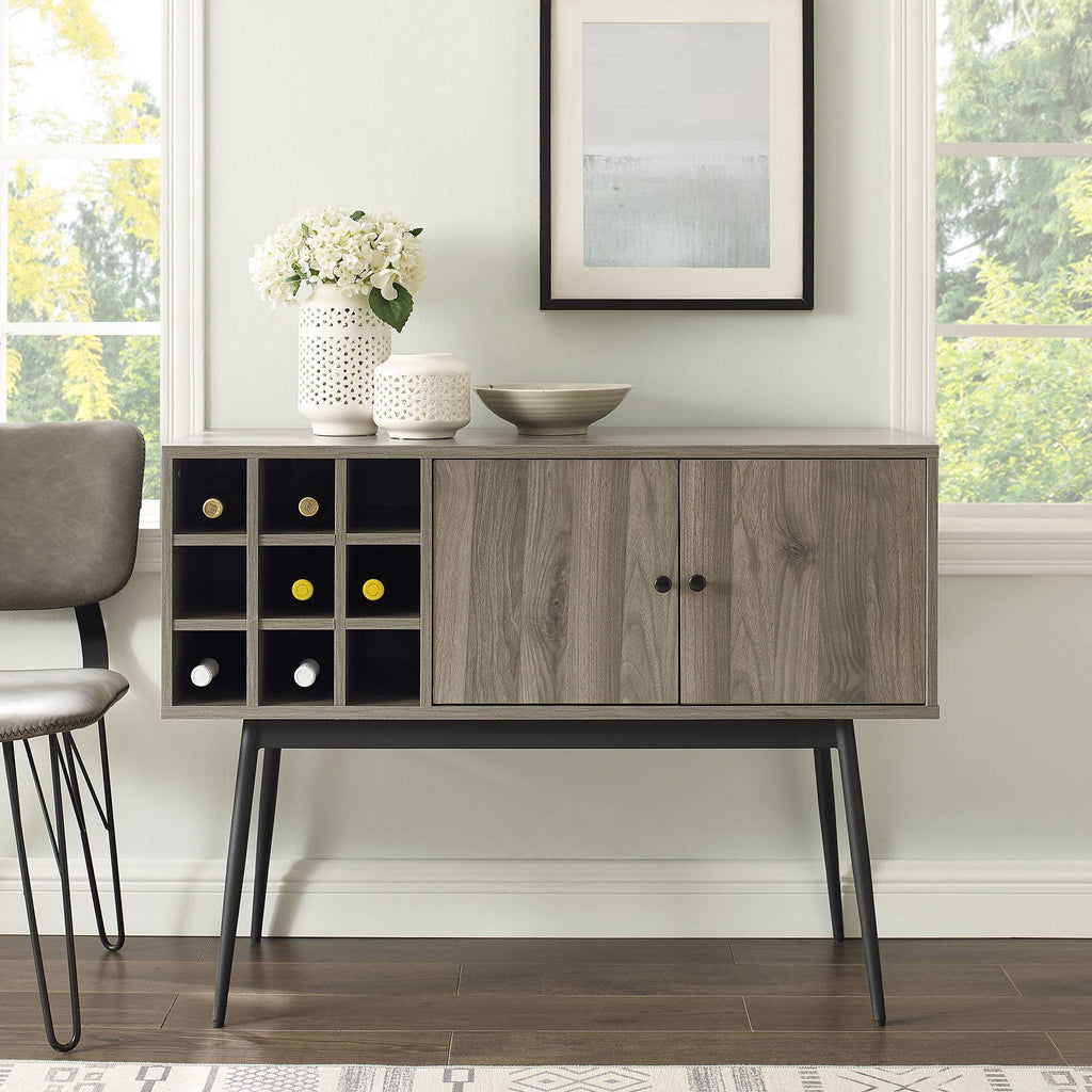 Slate Gray Bar Cabinet H85099