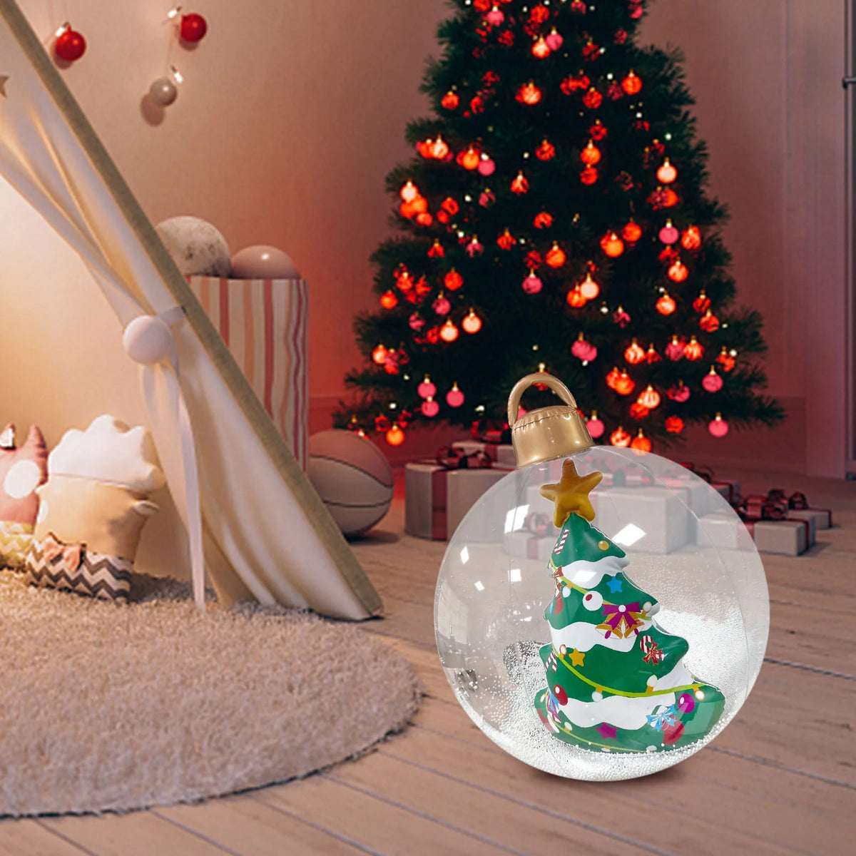Inflatable Christmas Decorations Ball 60cm Pvc P403