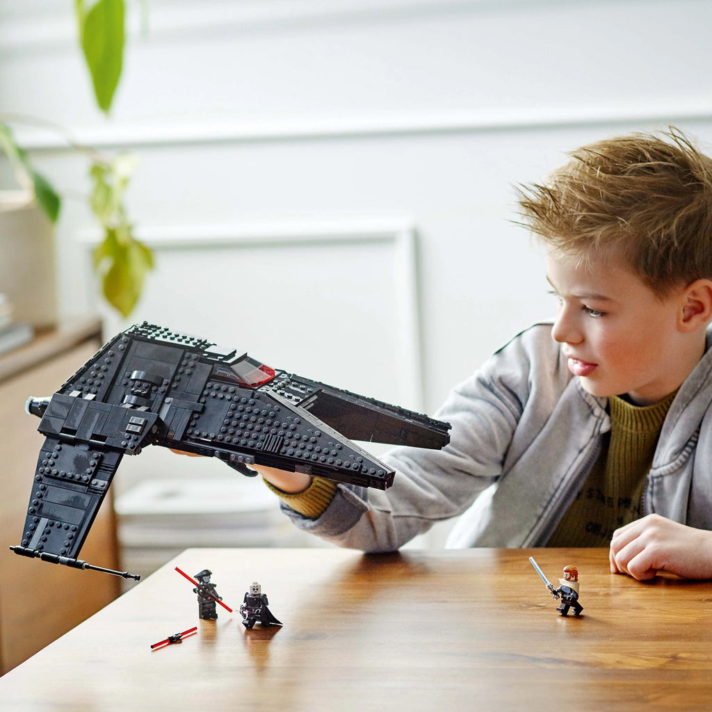 Buildable Toy Starship with Minifigure and Lightsabers P3853