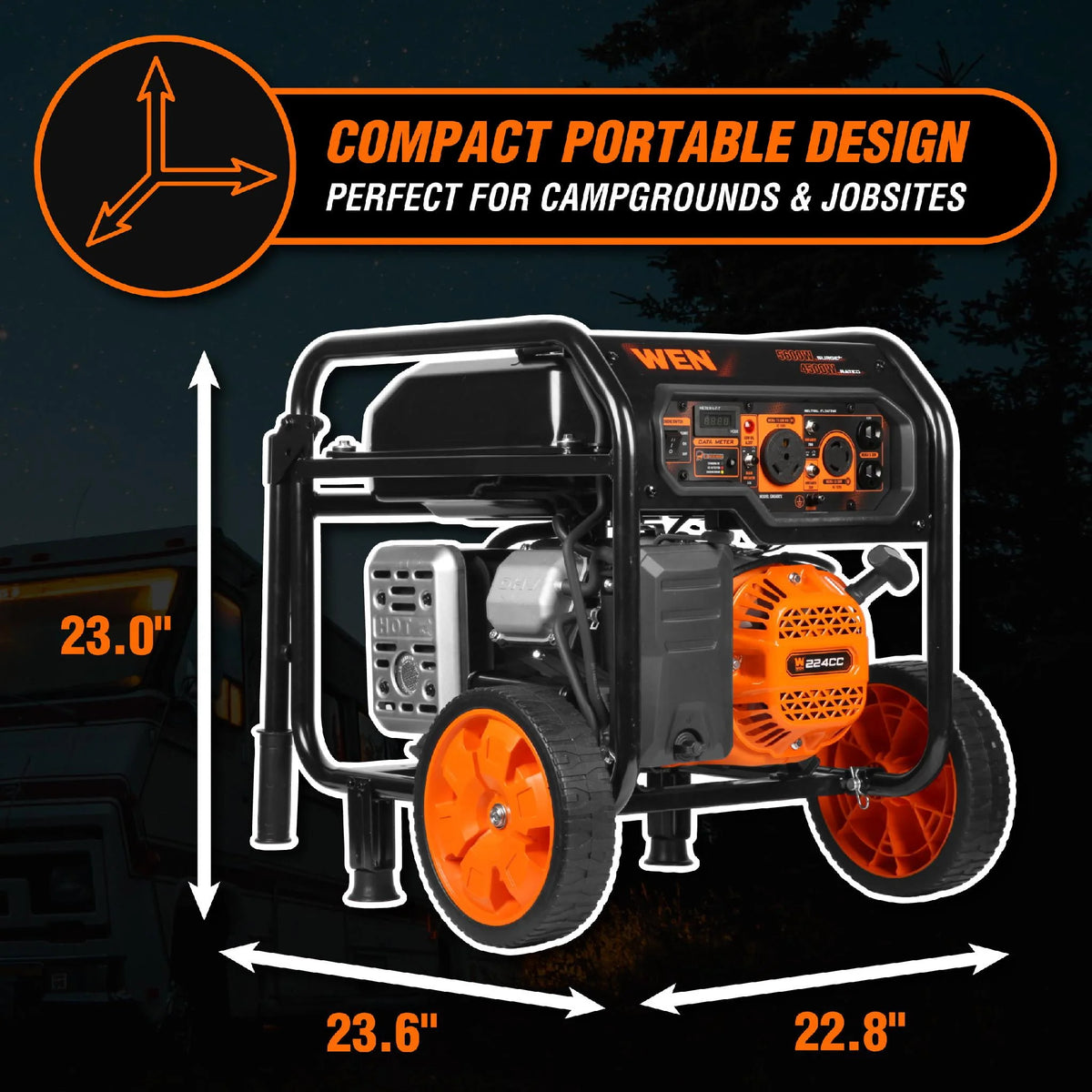 5600-Watt Portable Generator with CO Shutdown Sensor Z40478
