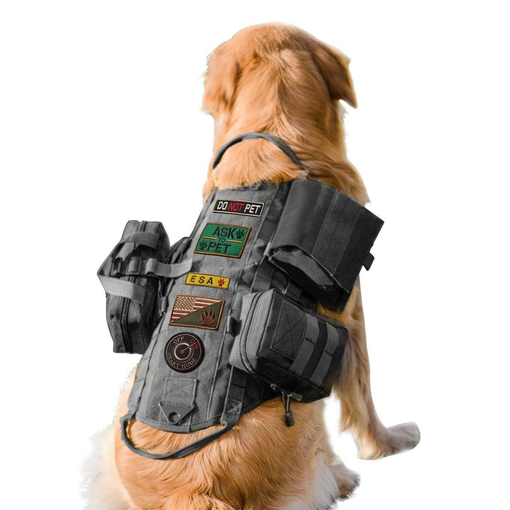 Tactical Dog Harness with Pouches S161