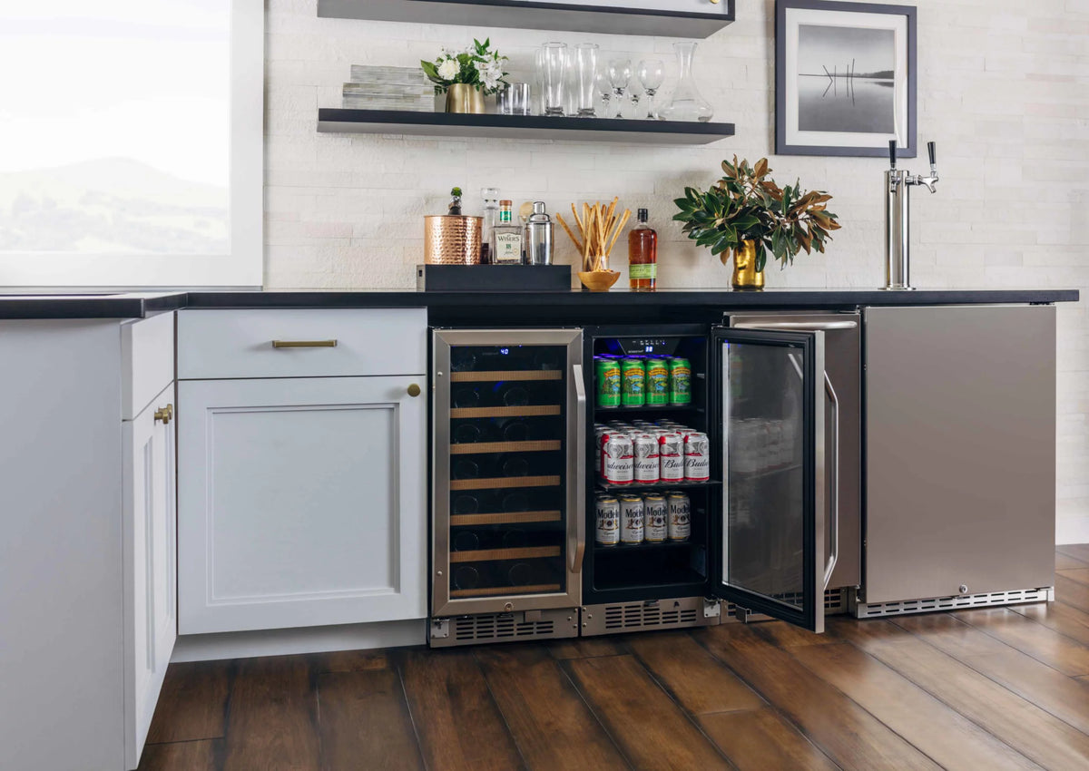 24 Wide 142 Can Built-In Beverage Cooler Stainless Steel S6815