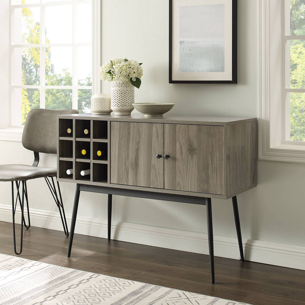 Slate Gray Bar Cabinet H85099