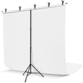 Green Screen Backdrop Kit 6.3 x 6.5 ft with Carrying Case and 5 Clips B129651