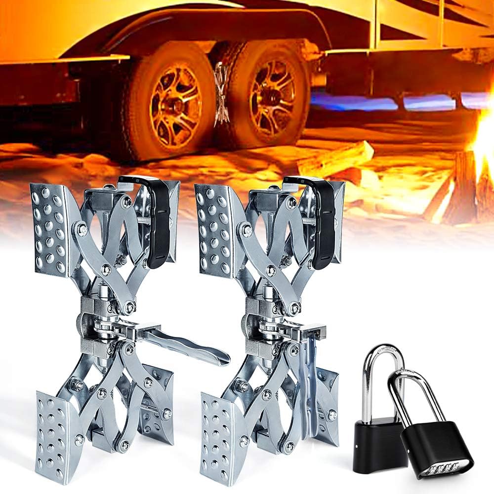 Wheel Stabilizer with Anti-Theft Combination Lock, Pair W643