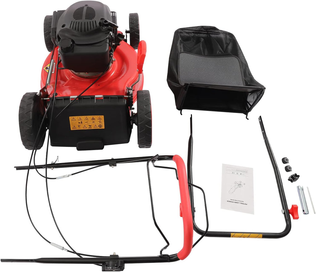4-Stroke 173CC Self-Propelled Gas Powered Lawn Mower Q7333