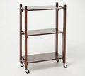 3-Tier Collapsible Acacia Wood Storage Rack H968