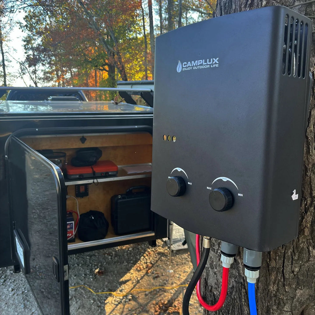 Outdoor Portable Propane Tankless Water Heater Black J7800