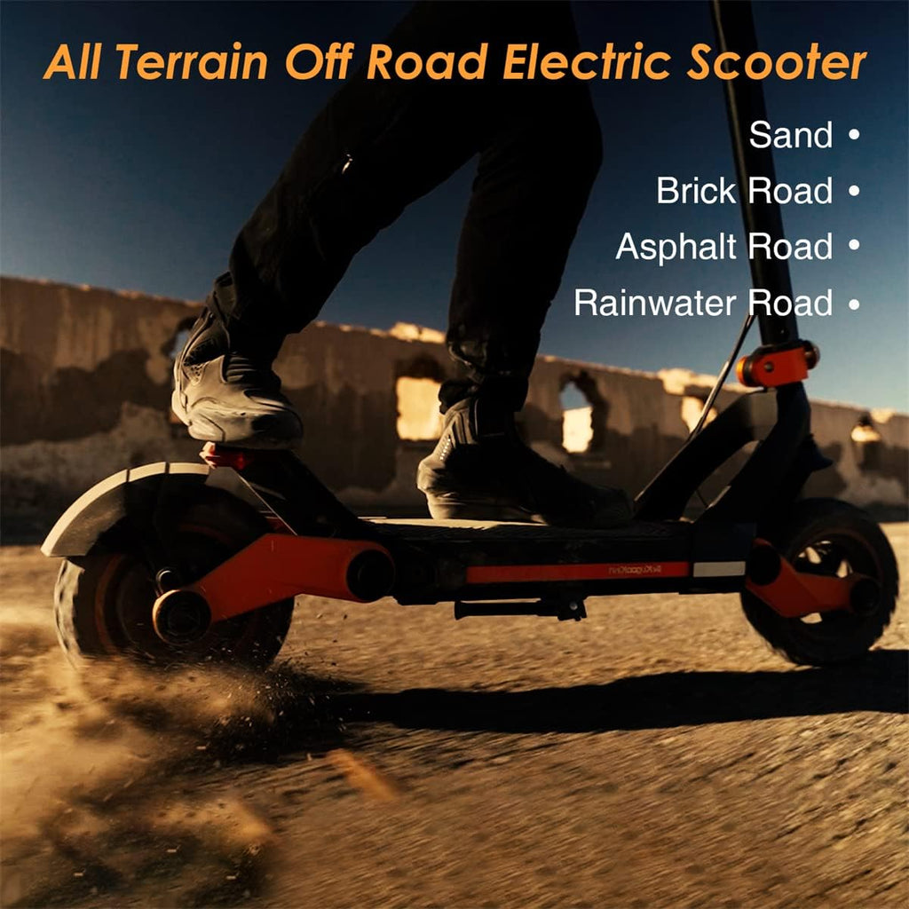 Electric Scooter 1200W Motor 10.5" Off Road Tires 52V/18Ah Dual Brake Folding R40819