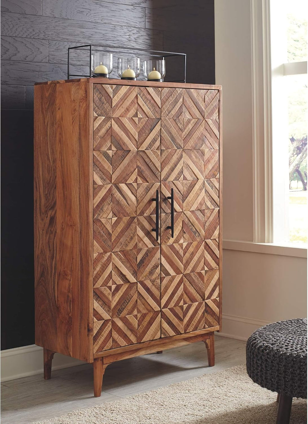 Brown 2-Door Accent Cabinet Q331