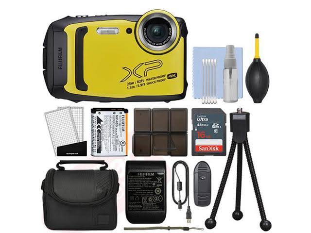 Yellow 16.4MP 4K Digital Camera I959