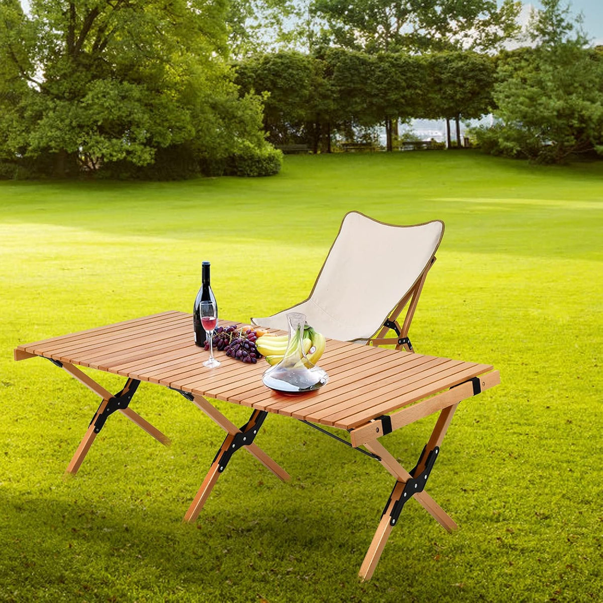 4ft Folding Portable Camping Table with Carry Bag A659