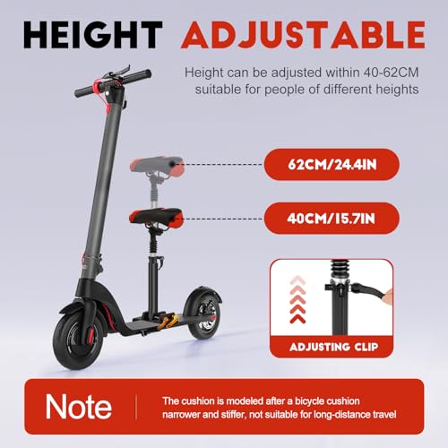 Foldable Adjustable Scooter Seat with Foam Cushion Z70930