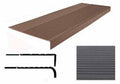 Non Slip Safety Rubber Stair Treads 12-1/4 in. x 42 in. O389147