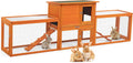 Extra Large 2-Story Wooden Rabbit Hutch with No-Leak Tray V369