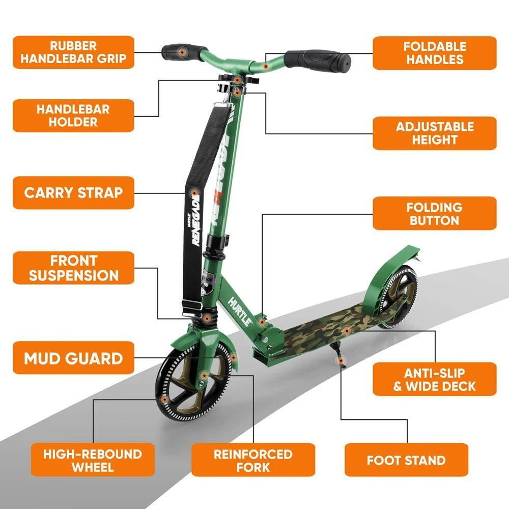 Camouflage 2 Wheel Folding Kick Scooter B8400